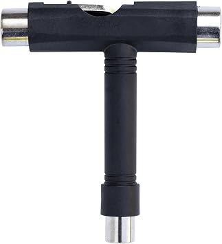 Abrazo All-in-One Skate Tools Portable Skateboard Accessory with T-Type Allen Key and L-Type Phillips Head Wrench Screwdriver for Skateboards, Longboards, Cruisers