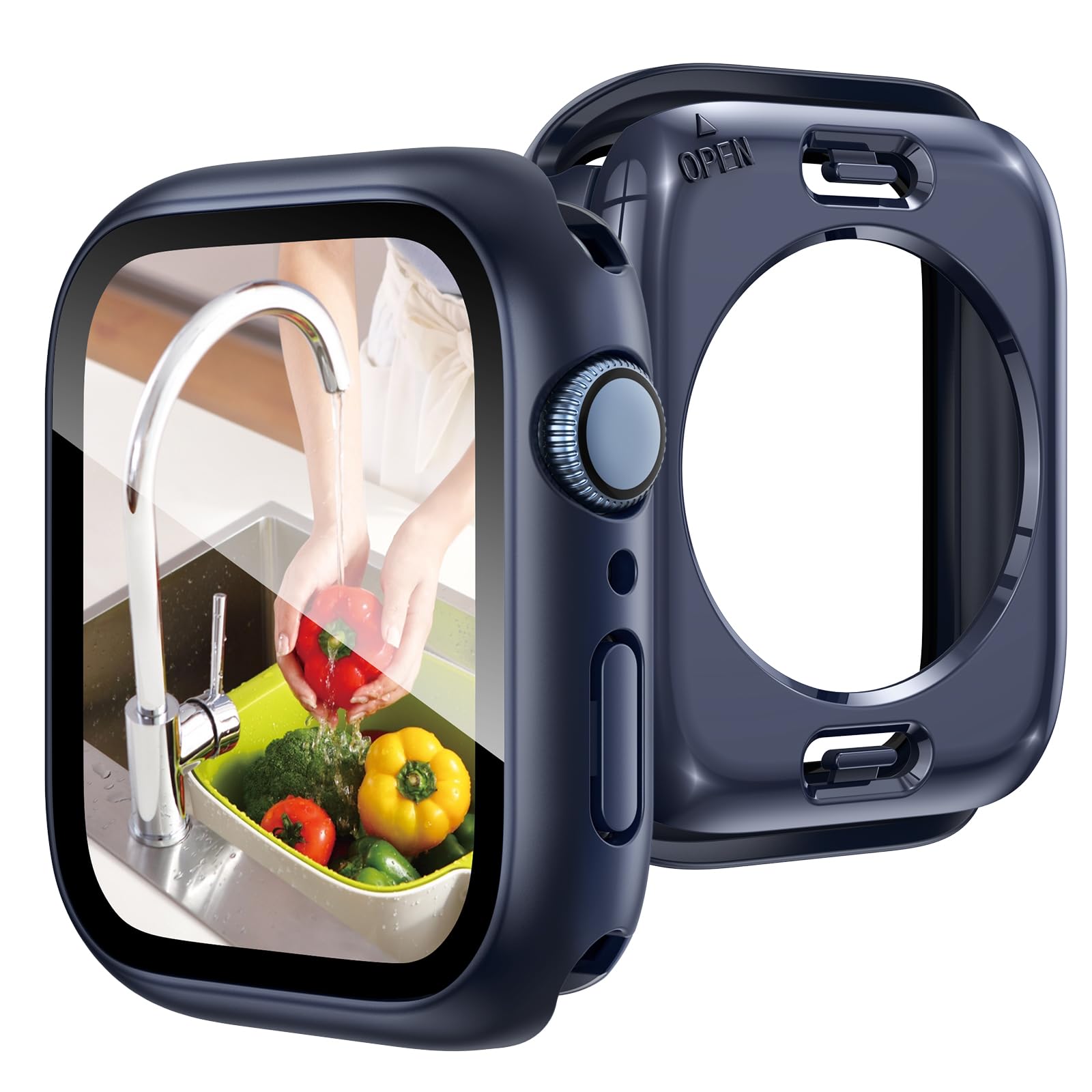 Goton Water-Resistant 46mm Case with Glass for Apple Watch Series 11/10