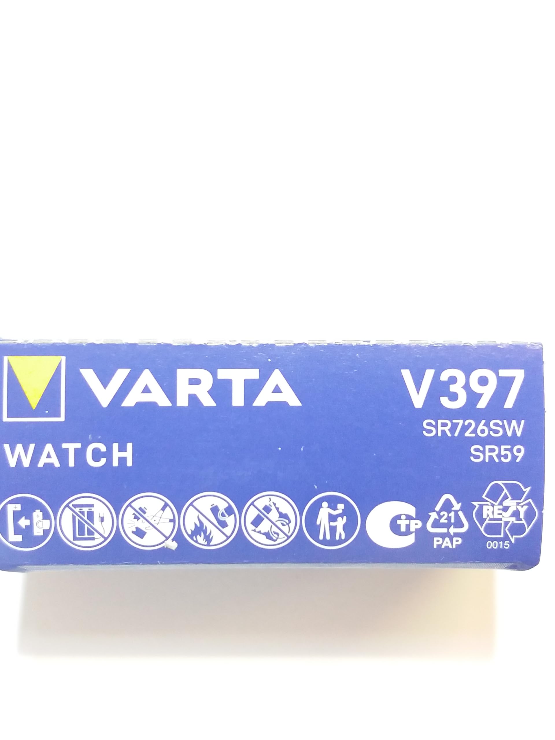 Batteria Varta V394/SR45 A Ossido D'argento 1,55V – 67mAh, Perfetta Per Orologi E Piccoli Dispositivi