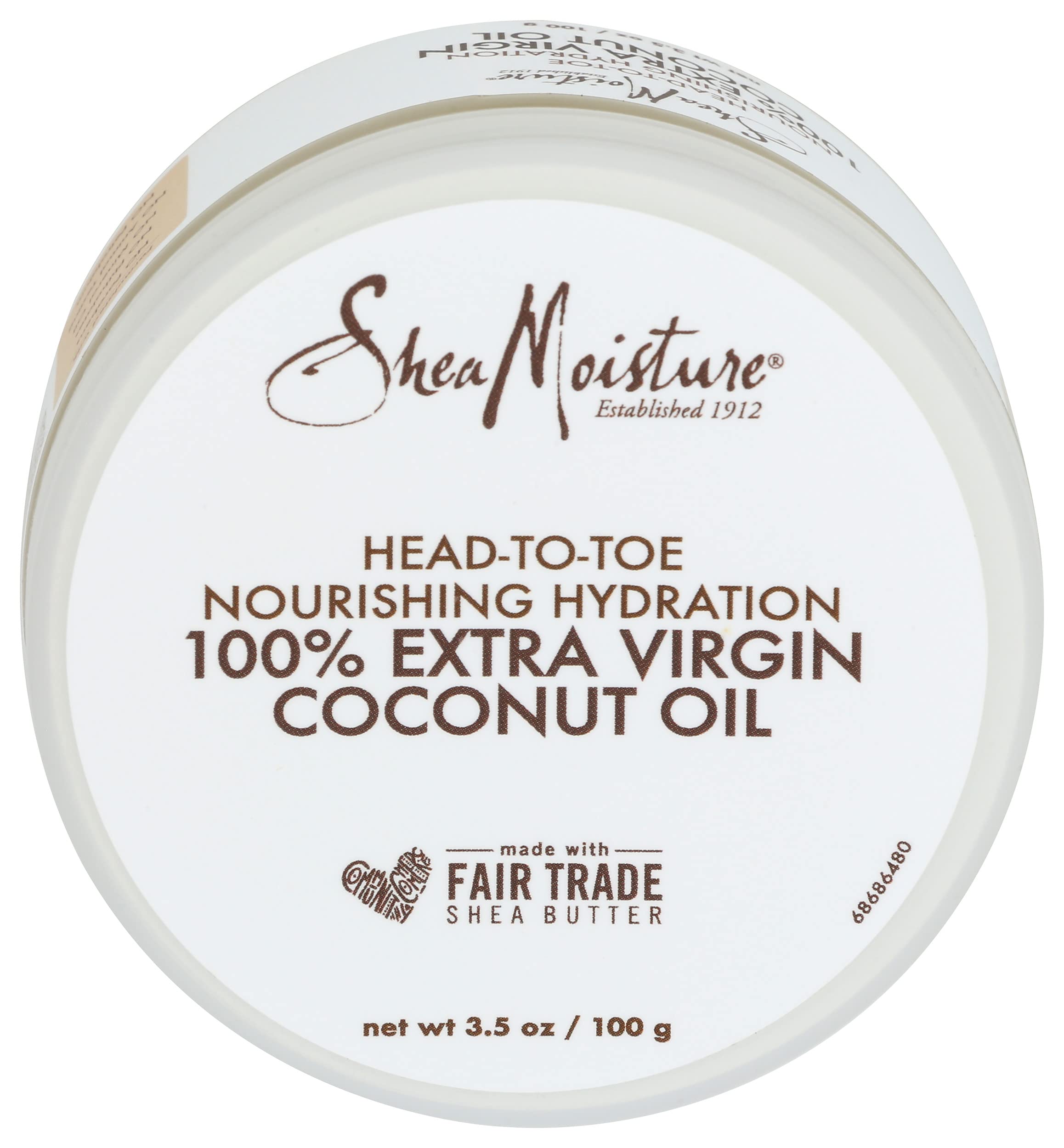 Shea Moisture Extra Virgin Coconut Oil For Unisex, 3.2 Oz.