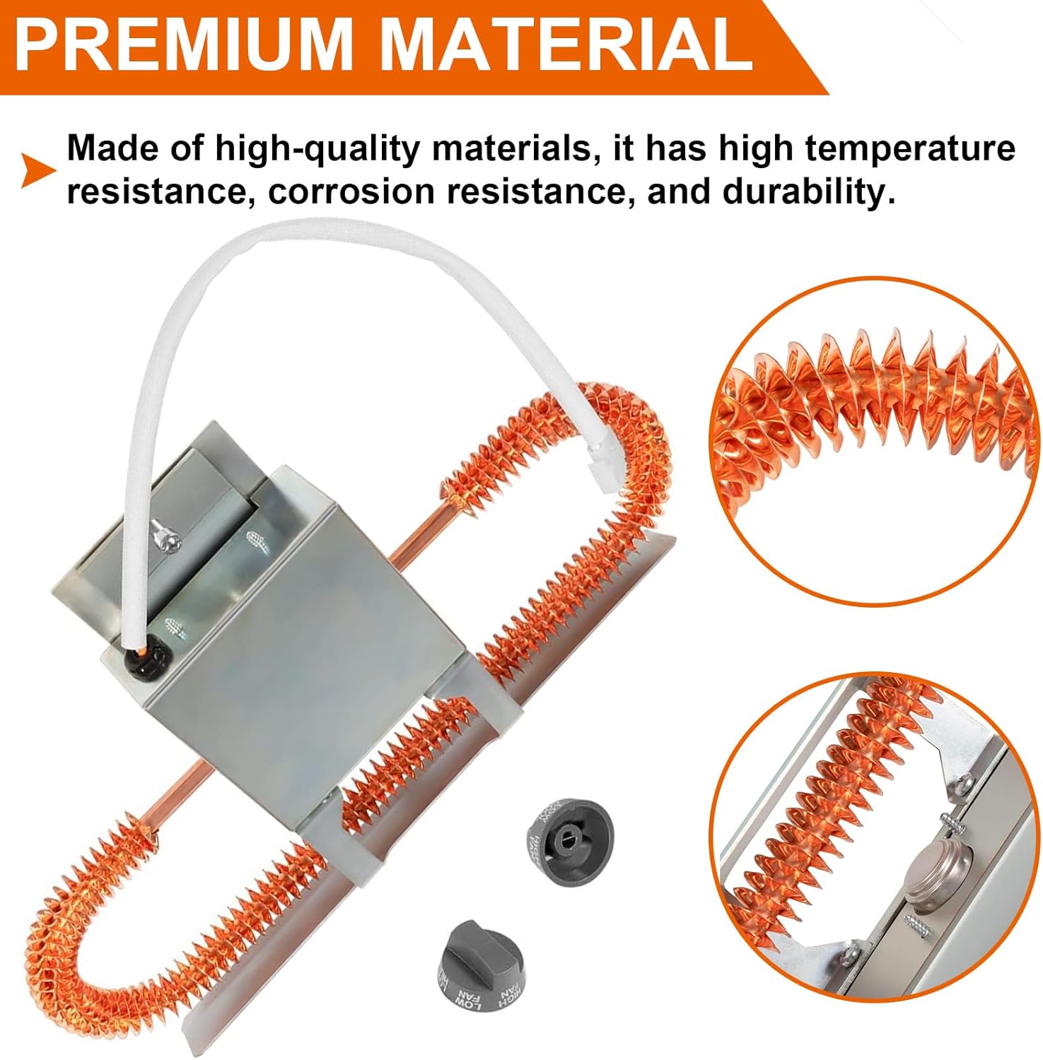 Replace for 9233-4551 Electric Heating Element Kit, RV Heat Strip Assembly Kit Compatible With Coleman Mach RV Air Conditioner Heat Ready Ceiling Assemblies (Except Mach 8)