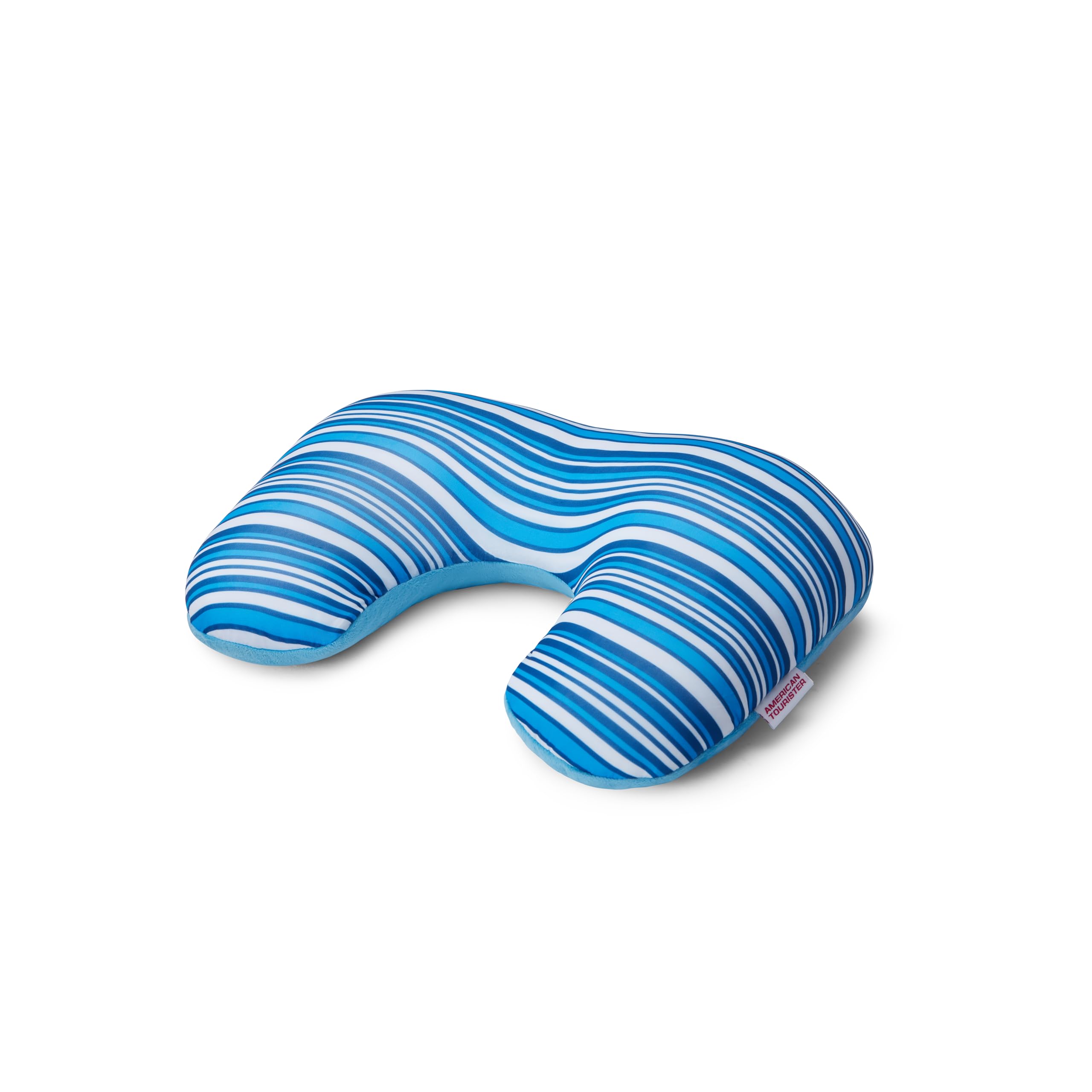 american tourister 2-Way Magic Pillow – Experience Ultimate Comfort on The Go! Portable Convertible Pillow for Men & Women - Light Blue Stripes-picture-11
