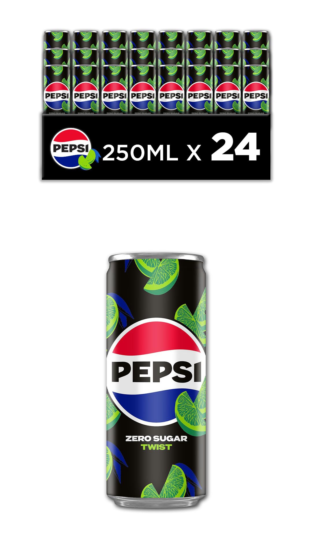 Pepsi Twist Limon Aromalı Şekersiz Kola Kutu 24 x 250 mL : Amazon