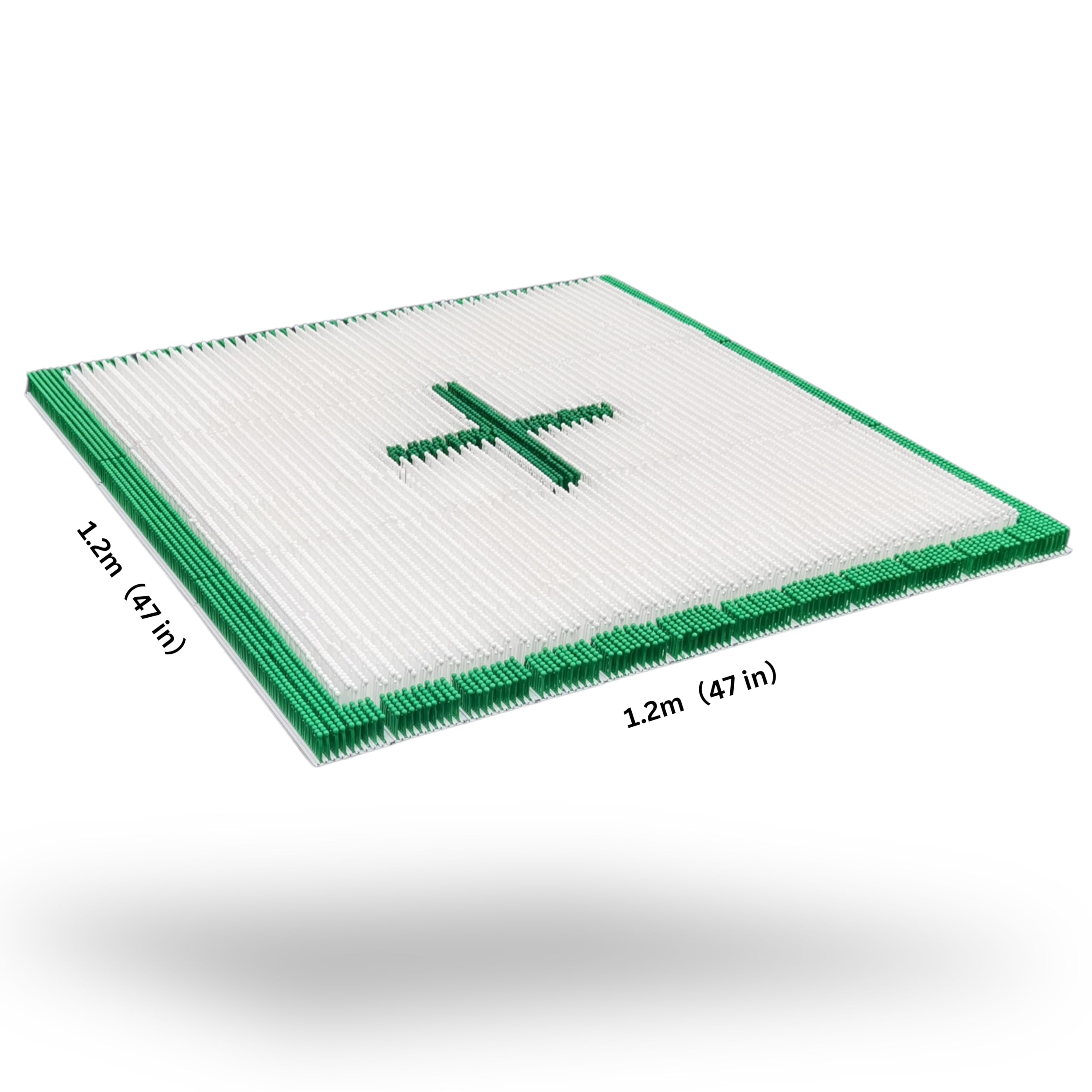 JFdryski-1215h6PHsq1-44, Snowboard Trick at Home, 1.44sqm(1.2m*1.2m), Artificial Ski Mat, Mushroom Dry Ski Mat,Snowboarding mat,Ground ski Trick Practice,Strong Grip,Basic Snow Skills Training Tool