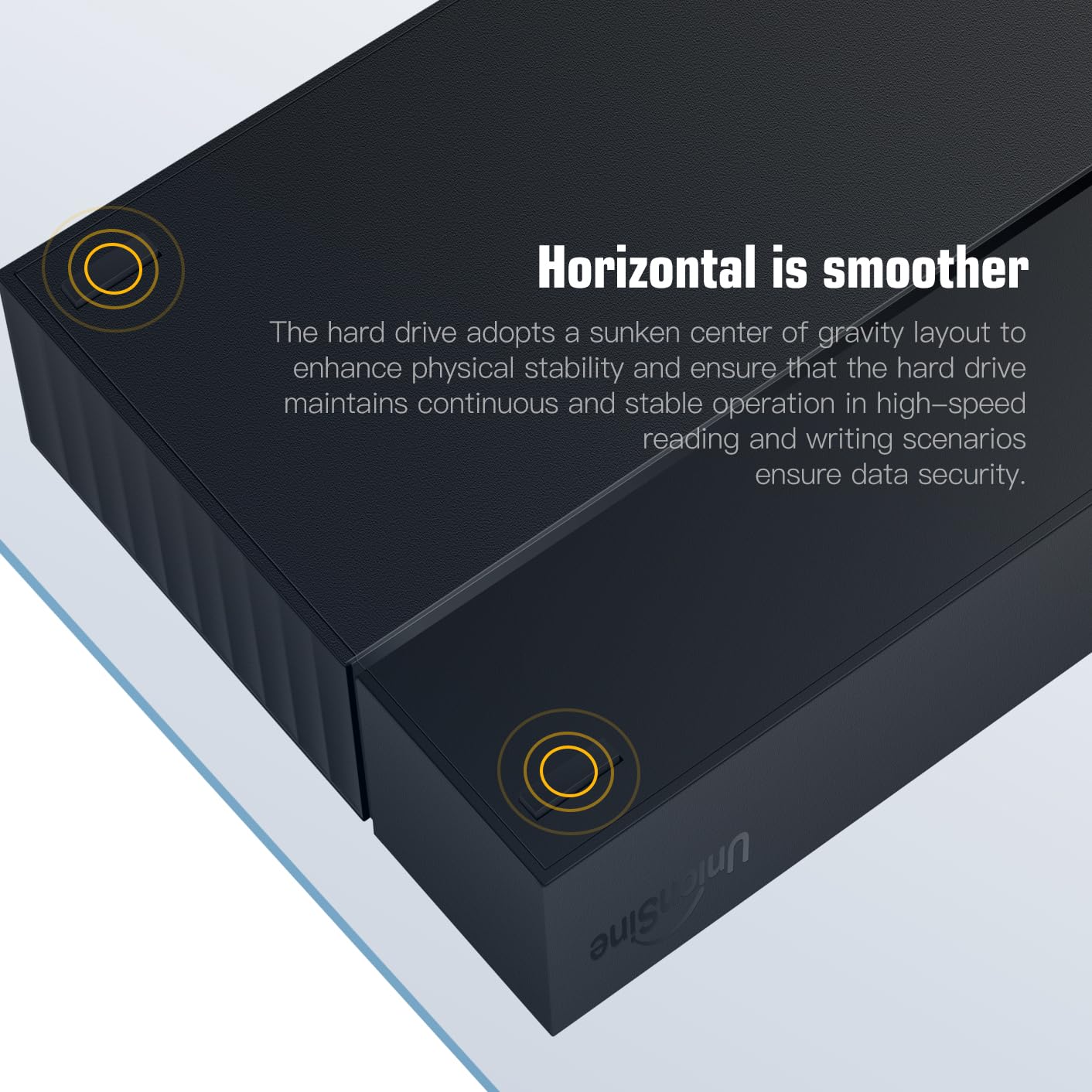 UnionSine Hard Disk Esterno 3,5" 10TB USB 3.2Gen2 Type-C HDD Storage per PC, Mac, Desktop, Laptop, MacBook,TV-HD3513