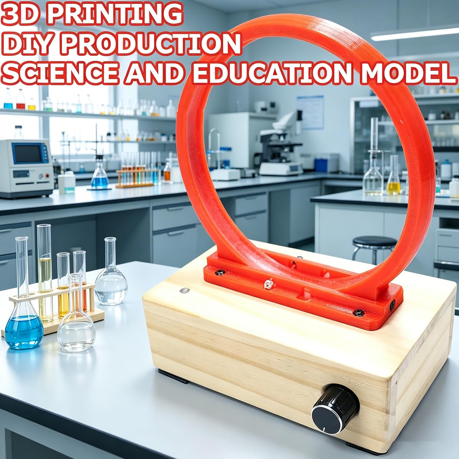 Modello Fai-da-Te di Macchina A Moto Perpetuo, Kit per Esperimenti di Fisica con Ciclotrone Elettromagnetico, Controllo Preciso A Sfera Singola, per Laboratorio Ed Esperimenti Scientifici.