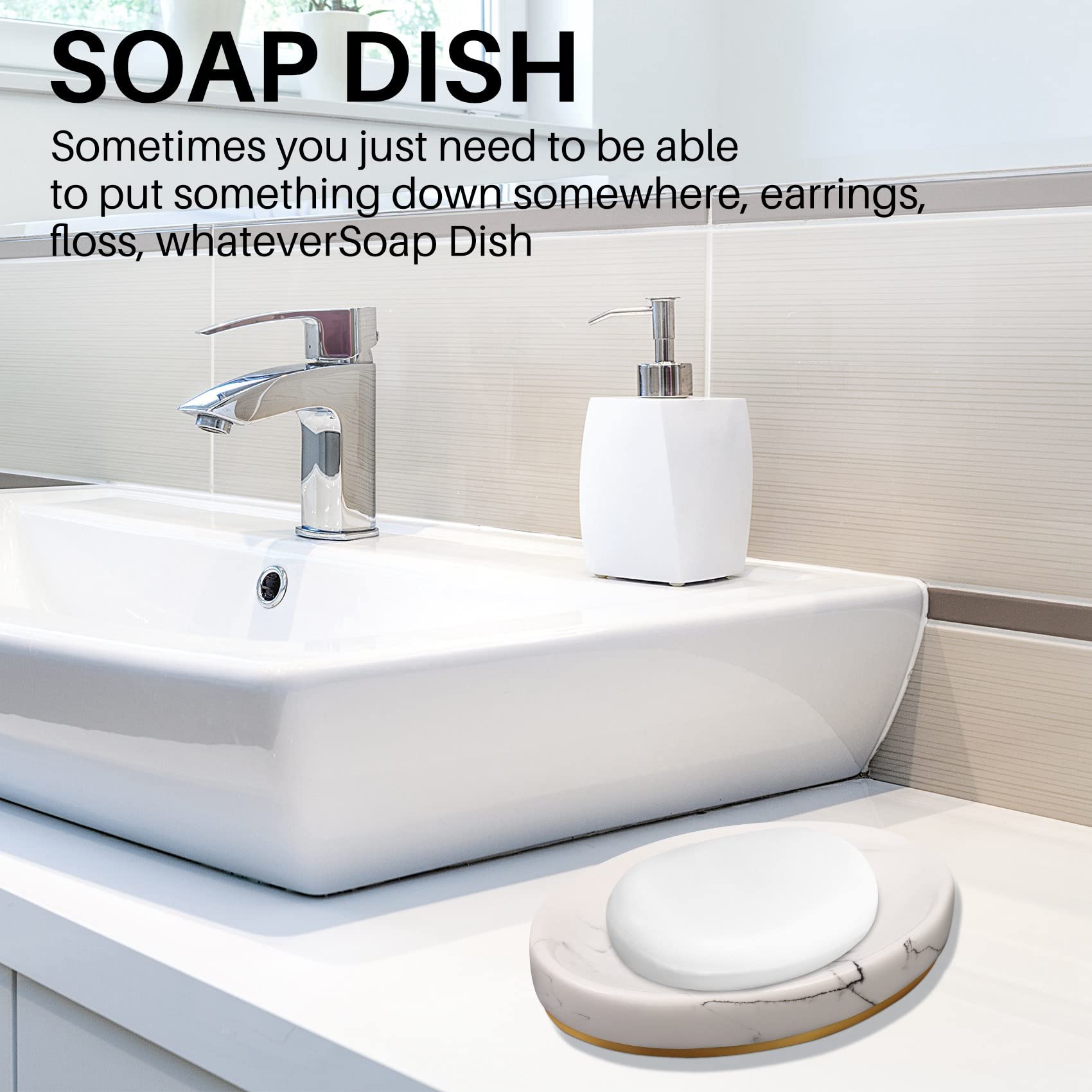 de accesorios de baño, conjunto de baño de 5 piezas, colección de juegos de baño, bomba dispensadora de jabón de mármol, soporte para cepillo de dientes, jabonera