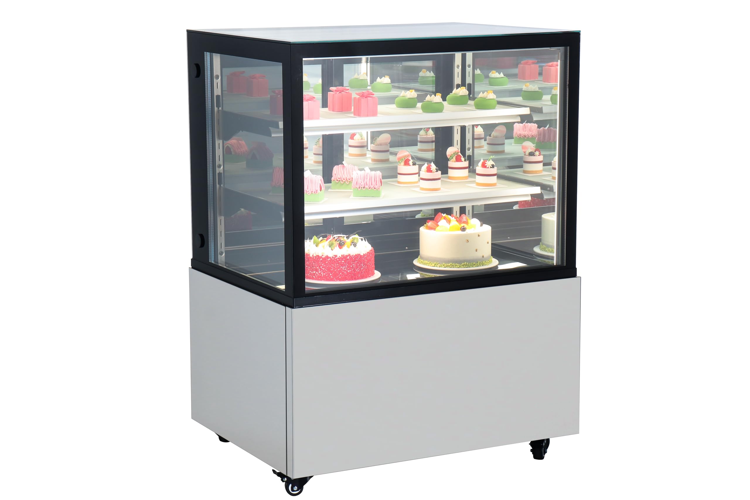 METRO Professional vitrina refrigerada horizontal GCV1270, 300 L, plata/negro