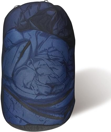 Miniatura 6 de Saco de almacenamiento para saco de dormir de poliéster 110L y malla, capacidad extra grande para saco de dormir, senderismo, viajes y camping