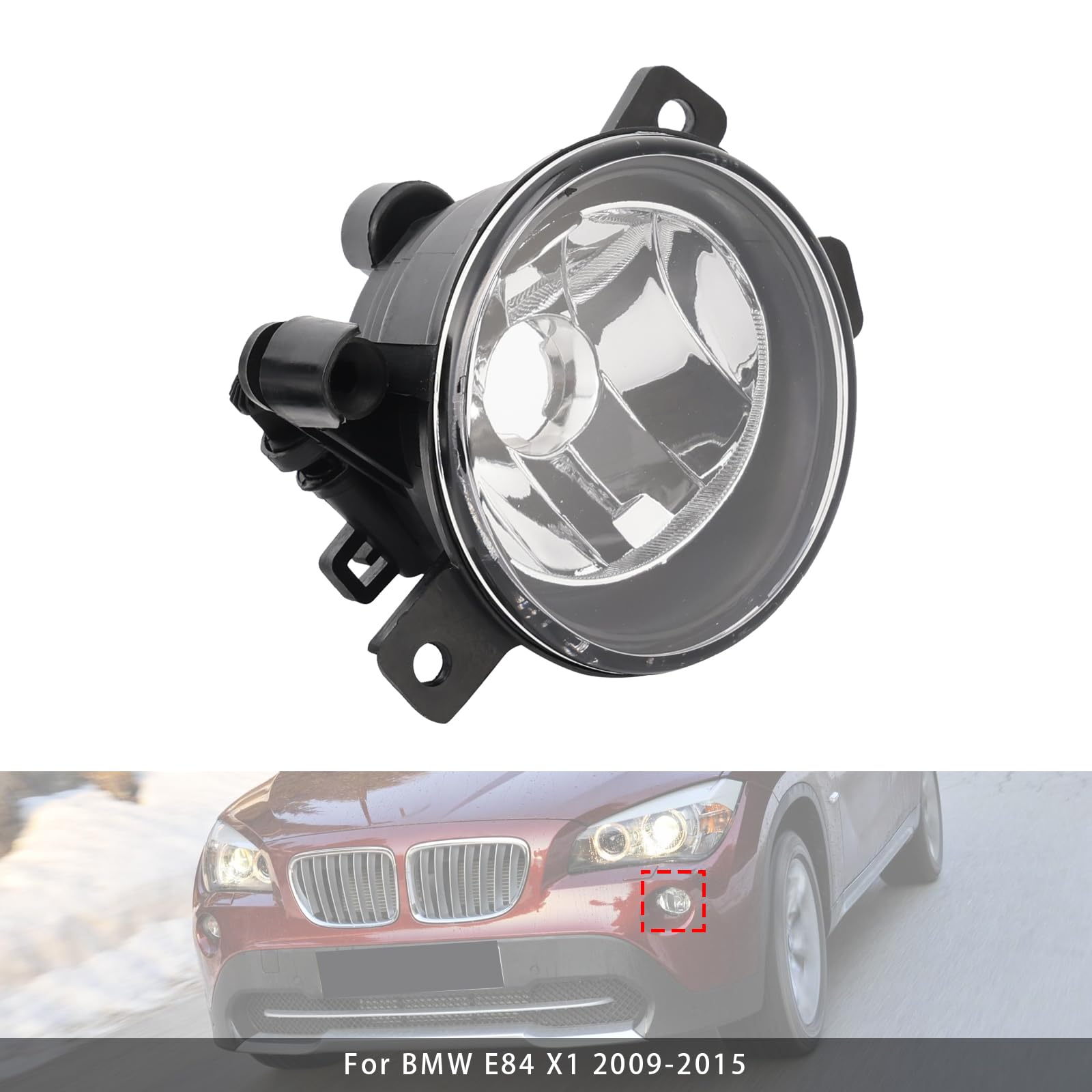 1 Pcs Front Left Fog Light Without Bulb für BMW X1 E84 2009-2015 63172993525