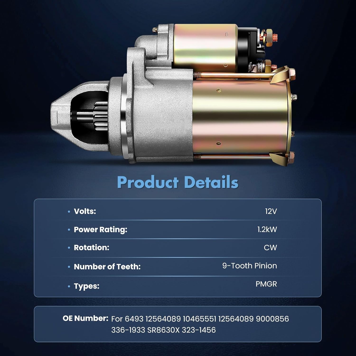 ECCPP Starters fit for 2004-2005 Cobalt 2005 for Oldsmobile Alero 2002-2004 for Pontiac Grand AM 2002-2005 for Saturn Ion 2003-2006 2.2L 6493