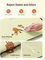 Vista 5 de Tapete de calentamiento de alimentos – Bandeja de calentamiento eléctrico de calentamiento rápido 5s con 8 ajustes de temperatura, 4 horas