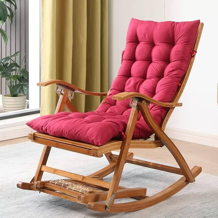 Amazon.com: Leisure Rocking Chair and Footstool Set, Wood