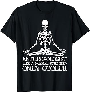 Anthropology T-Shirt Yoga Skeleton Anthropologist Tee T-Shirt