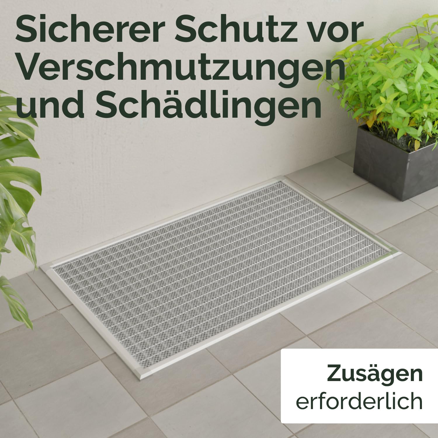 Nematek Lichtschachtabdeckung Pro XL - Premium Kellerschachtabdeckung in 75 x 140 cm - Lichtschachtabdeckung Edelstahl - cleanes Design für sauberen Lichtschacht