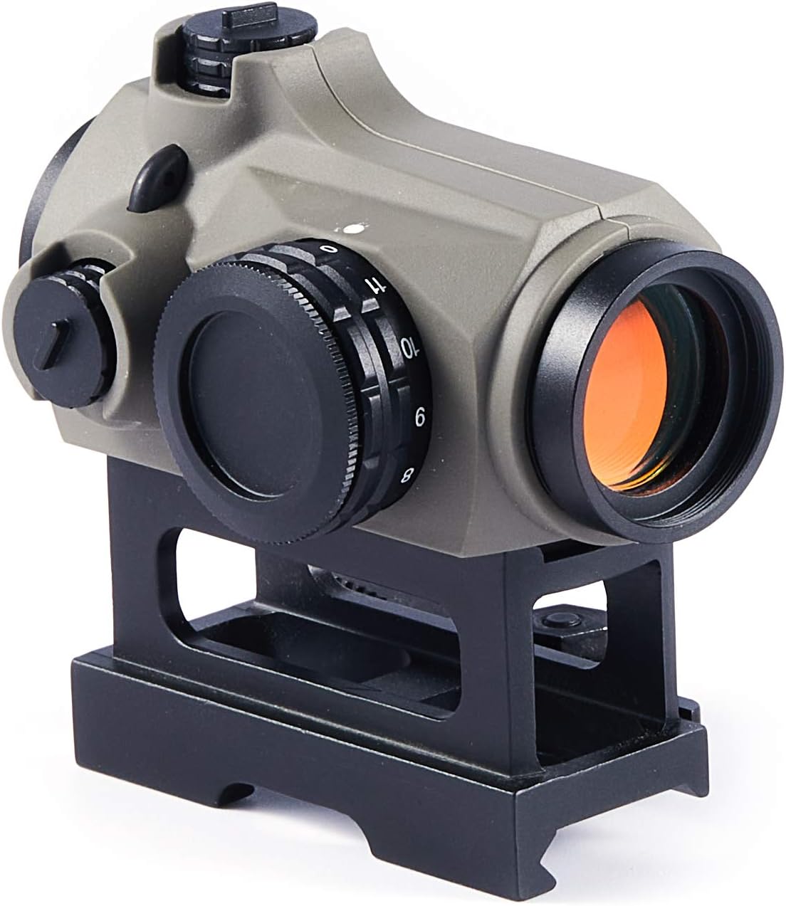 HIRAM 3 MOA Red Dot Reflex Sight, 1x20 Scope, Fits 20 mm Picatinny Rail, Black, Khaki (Khaki) : Sports & Outdoors