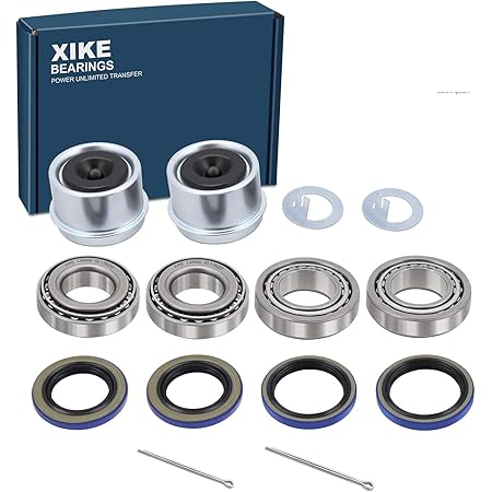 (2 Kits) Trailer Bearings 1-1/16 & 1-3/8 Inch L44649/10 & L68149/11 W/Protectors - Foto 9
