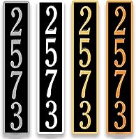 Vista 11 de Placa de dirección de metal personalizada, señales de números para placa de pared de casa, señal de dirección con nombre de calle, números de casa