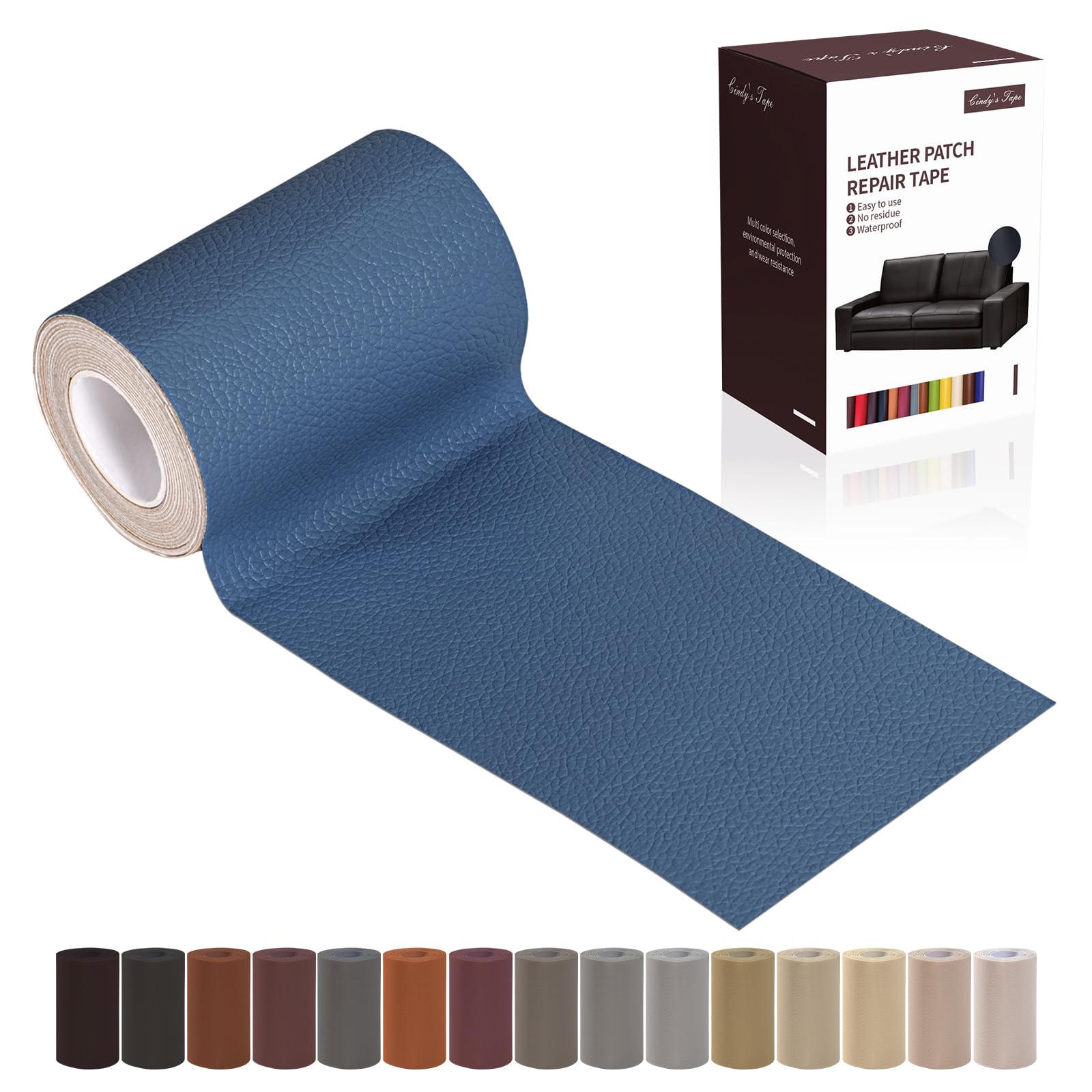 Leather Repair Patch Tape - Fix Furniture & Car Seats -9
