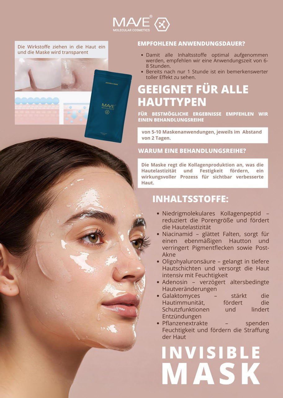 MAVE Super Anti-Aging Set – 4-teiliges Pflege-Bundle für strahlende Haut | Serum, Maske, Pflegeöl & Reinigungsschaum – Feuchtigkeit, Straffung & Glow