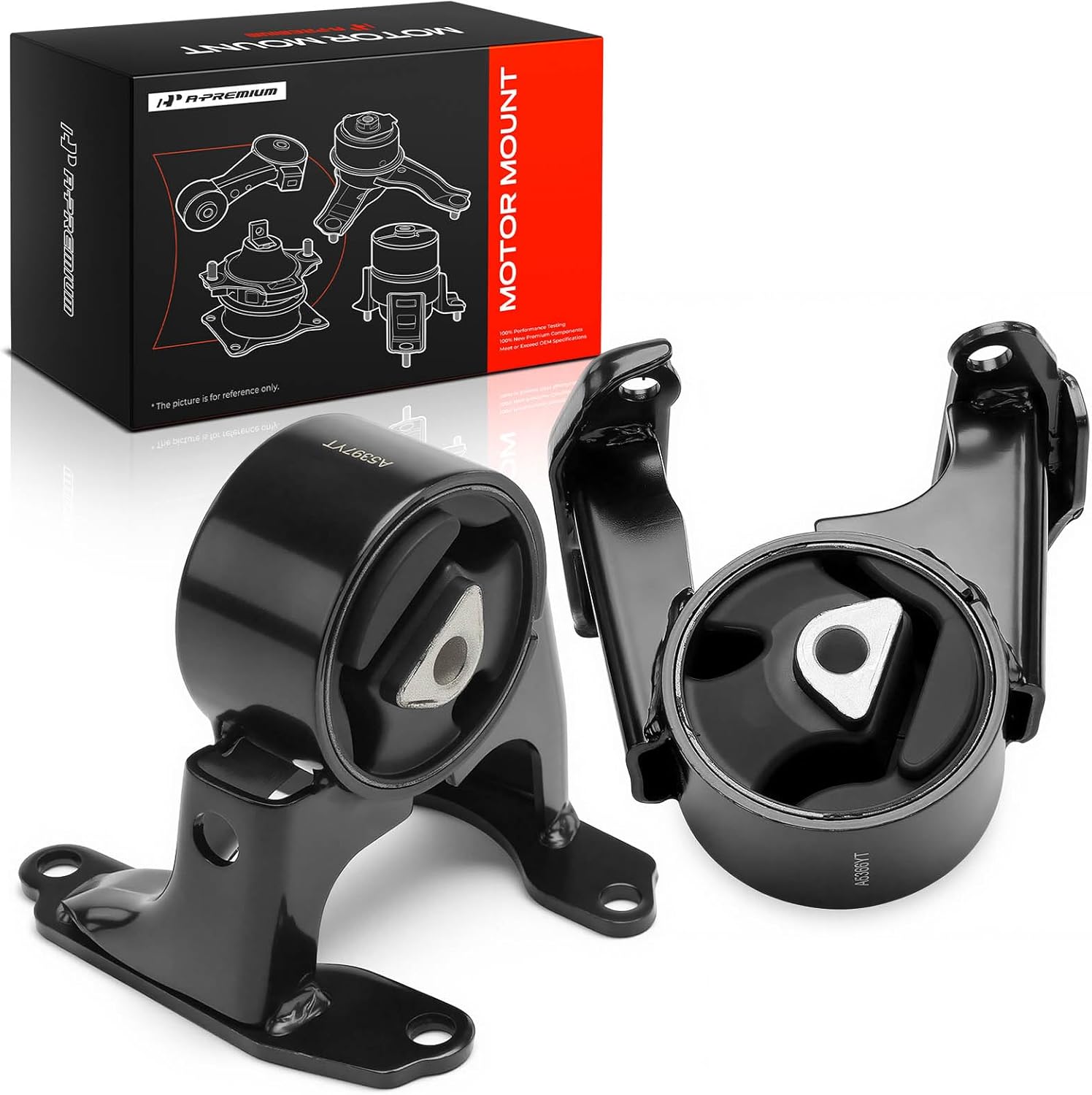 A-Premium 2PCS Front Left Right Engine Motor Mount Kit Compatible with Chevrolet Colorado 2004-2012 & GMC Canyon 2004-2012 & Hummer H3 2006-2010, H3T 2007-2010 & Isuzu i-280 2006, i-290, i-350, i-370