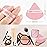 CUPID CARE 6 Pcs Triangle Powder Puff with 2 Travel Cases, Setting Powder Puffs for Face Powder and Foundation, Velour Makeup Puff for Loose Powder Body Powder, Skin-Friendly, Beauty Makeup Tools