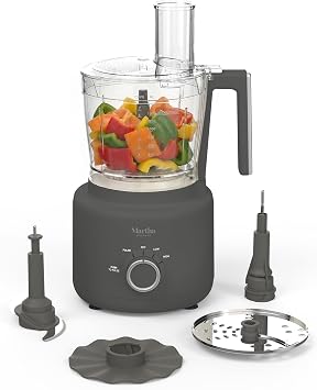 Martha Stewart 10 Cup Food Processor & Electric Chopper, One Touch Pulse