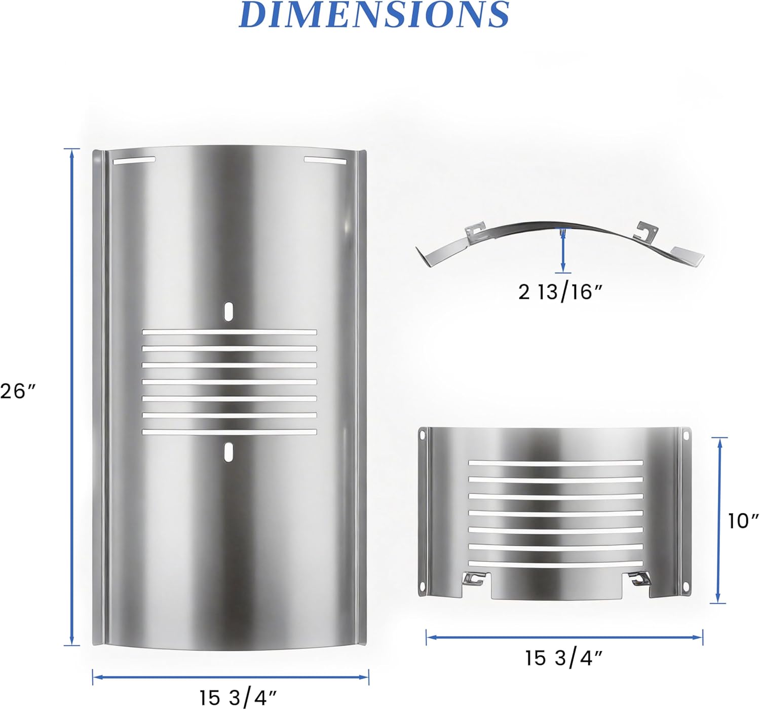Flame Broiler Slide Cover and Bottom Kit for Pit Boss Pellet Grills, Dual Hook Heat Deflector Parts for PB820 PB850 Series, PB820D3 PB820ME Sportsman 820 PB850PS2 PB850G Navigator 850