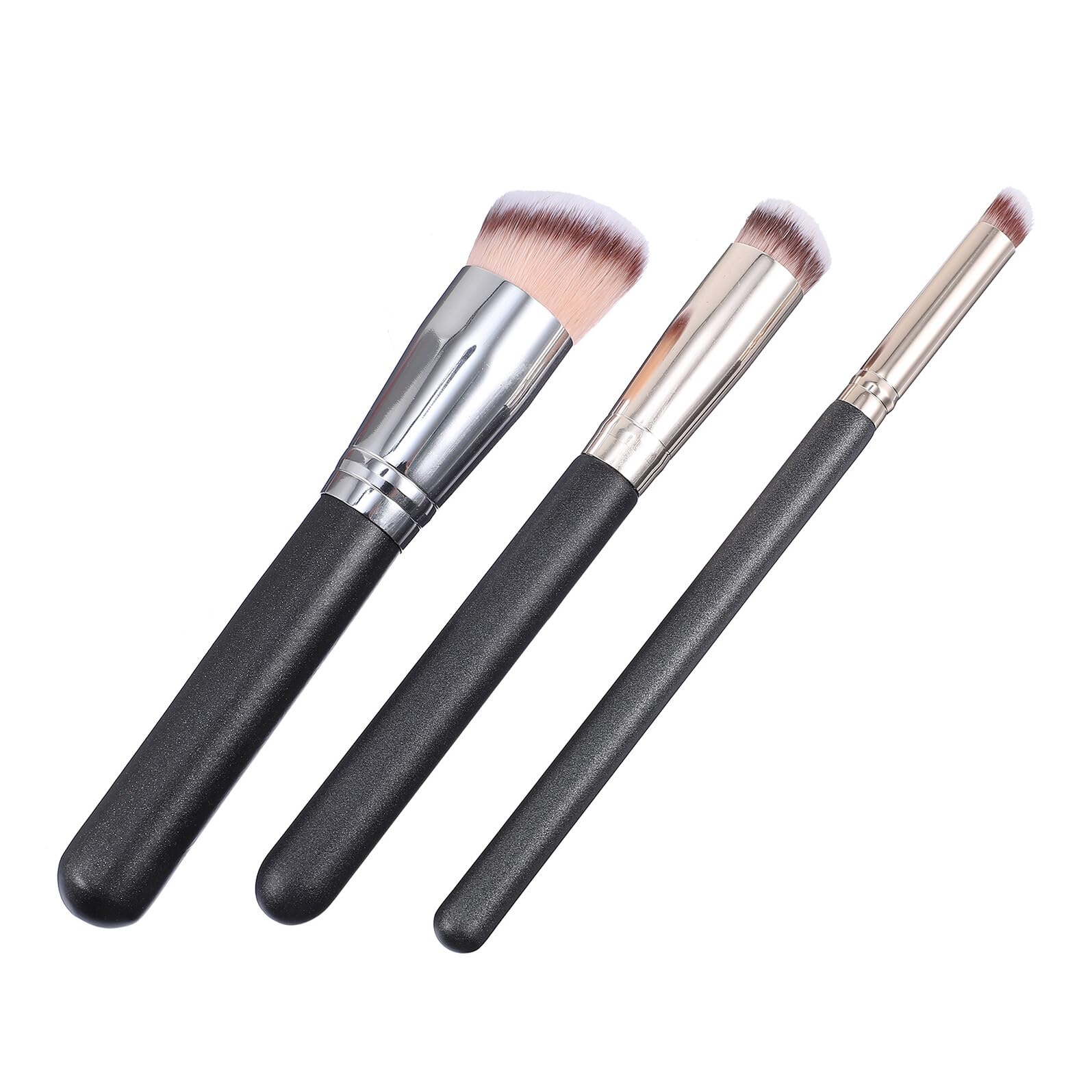 STOBAZA 3pcs Foundation and Concealer Brush for Makeup Multi-function Cosmetic Tools with Soft Bristles Material for Daily Beauty