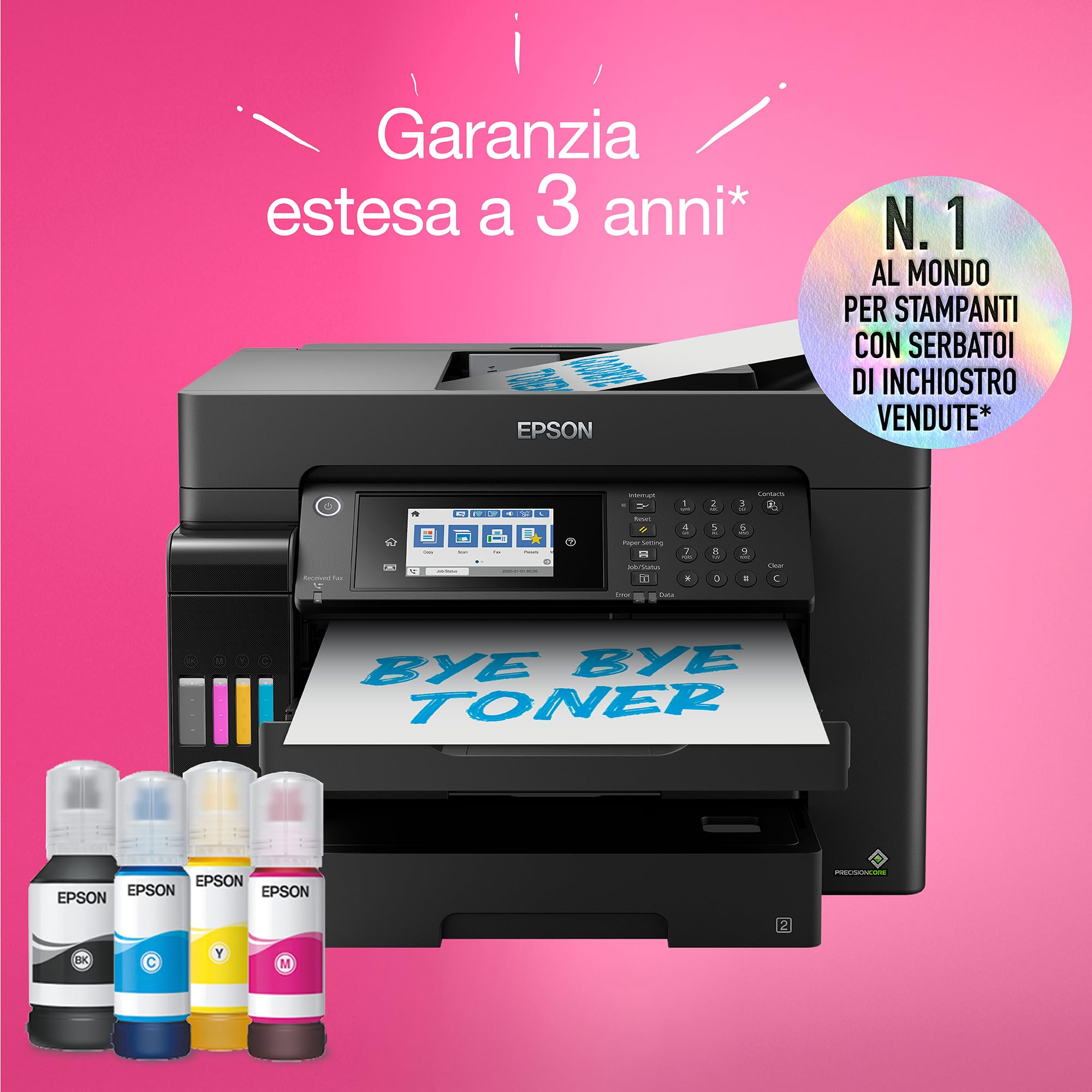 EcoTank ET-16655 Stampante multifunzione A3+ Wi-Fi con serbatoi di inchiostro ricaricabili e fax