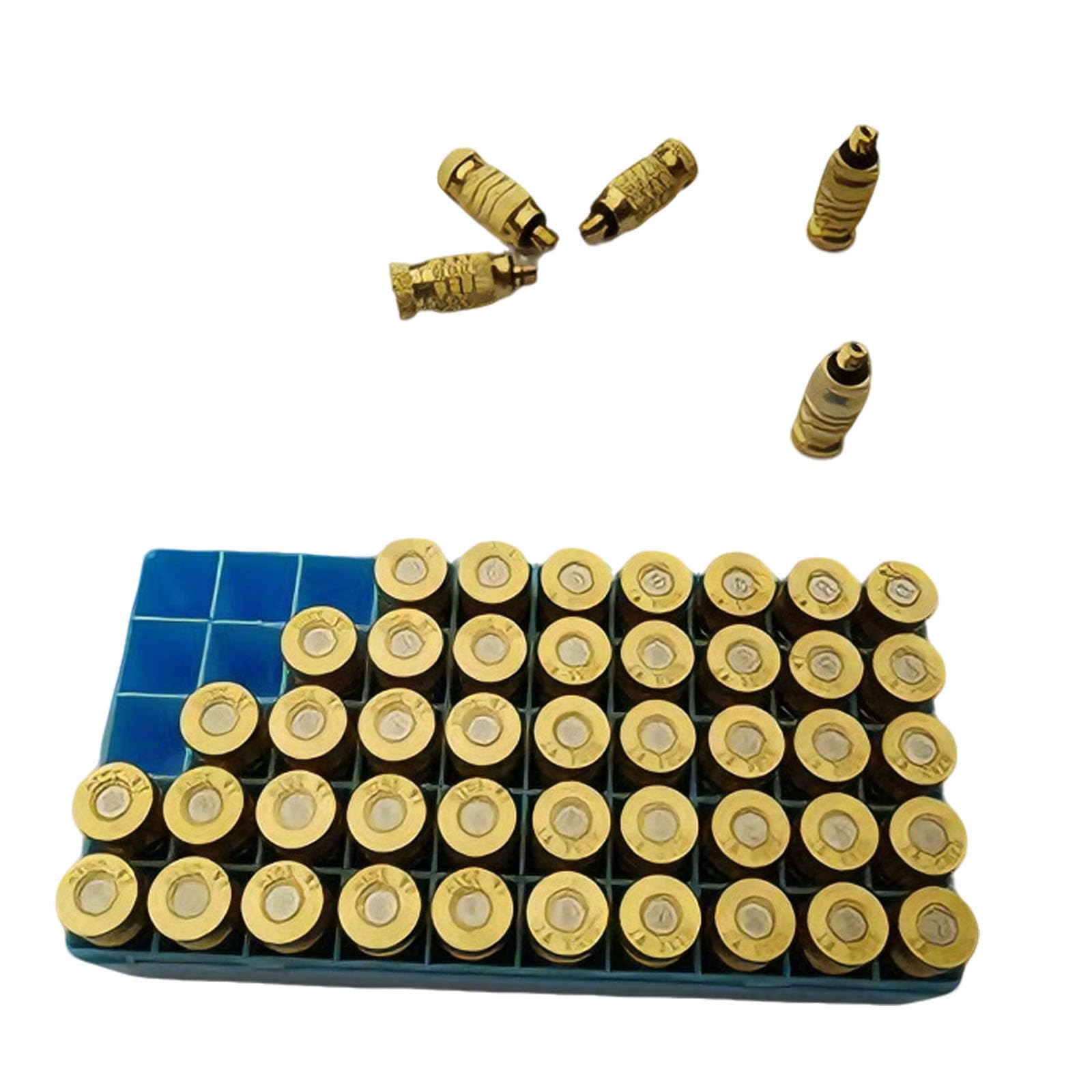 Juego de boquillas de pulverización de latón, 50 cabezales atomizadores de baja presión para refrigeración al aire libre, rociador de agua de alta presión, orificio de 0,1 mm, diseño roscado