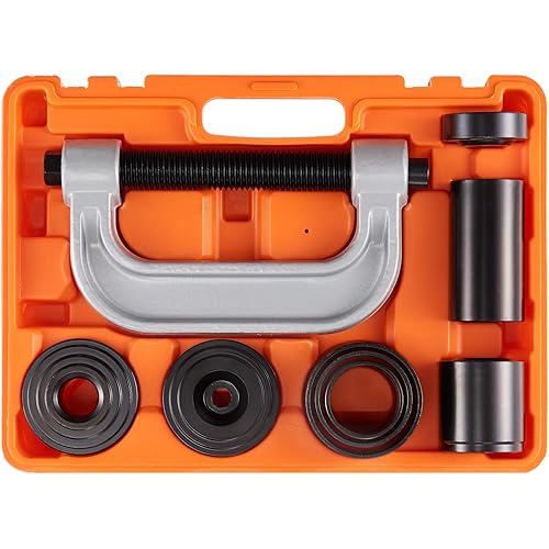 VEVOR Ball Joint Press Kit, 10 pcs Tool Kit, C-Press Ball Joint Remove and Install Tools, for Most 2WD and 4WD Cars, Heavy Duty Ball Joint Repair Kit for Automotive Repairing