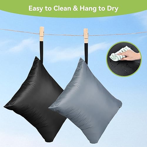 Miniatura 5 de OTraki 2 bolsas húmedas grandes de 24 x 32 pulgadas, reutilizables, impermeables, para húmedos y secos, con asa de cremallera, ropa de cama, abrigo,