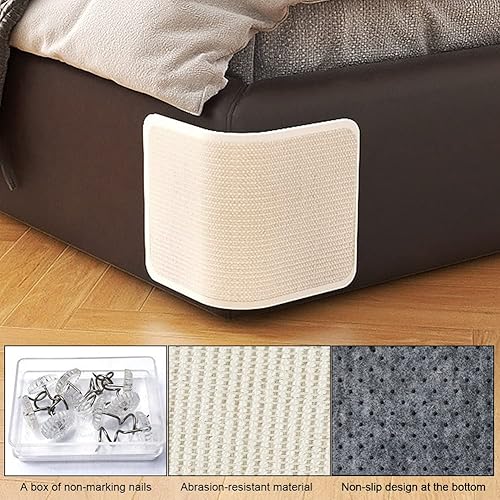 Miniatura 5 de Almohadilla rascador de sisal natural para gatos, sofá, cama, muebles, protector de esquina para gatos de interior, funda de sofá, almohadilla de