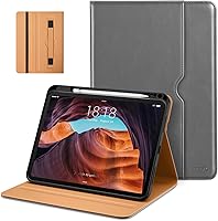 Vista 17 de DTTO Funda para iPad (A16) de 11ª generación de 11 pulgadas 2025, funda para iPad de 10.9 pulgadas 2022, funda de cuero prémium con soporte para Rojo