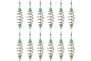 BESPORTBLE Fishing Feeders Pre-Tied Carp Bait Holder Spring Lures