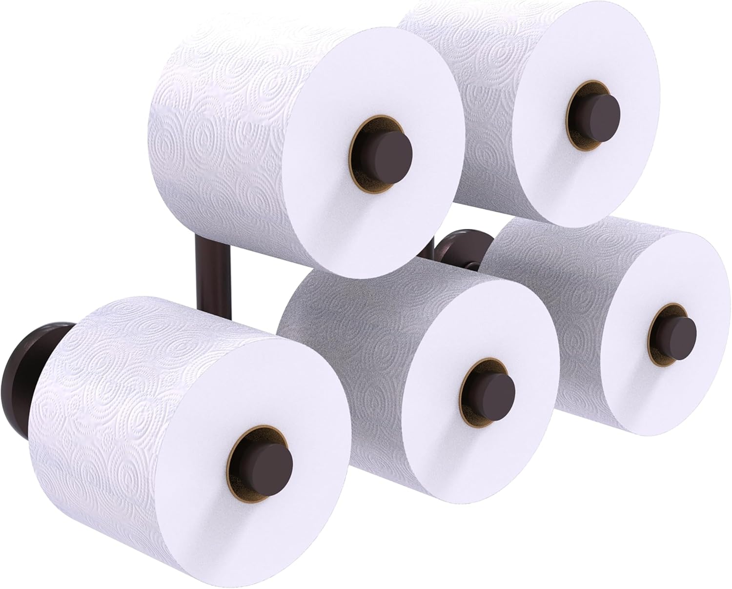 Allied Brass P1000-24-5-GLT Prestige Skyline Collection 5 Roll Reserve Roll Toilet Paper Holder, Glokzin Teal