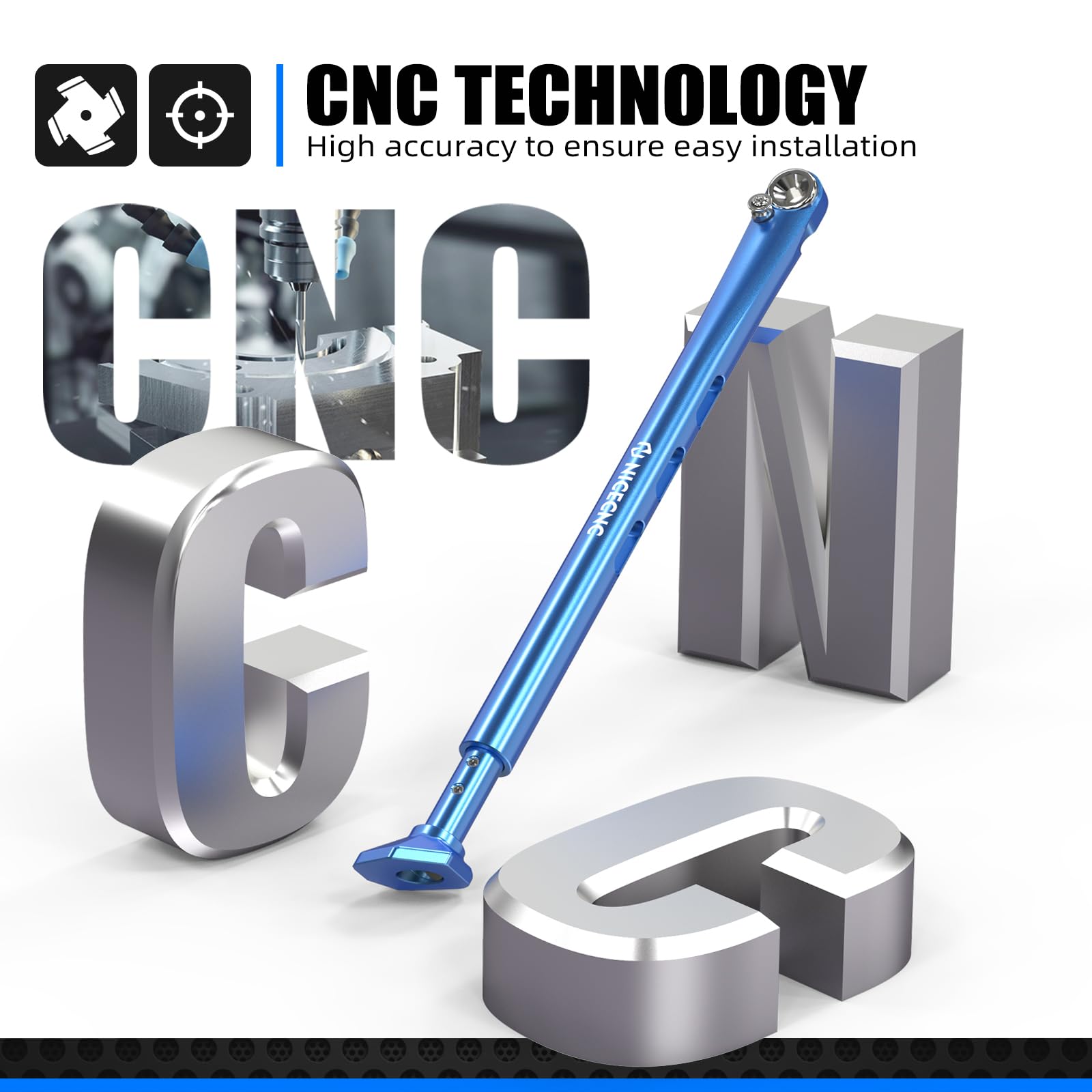 NICECNC Liens D'abaissement Réglables Pour Moto Tout-terrain Compatibles Avec KTM 125-450 XC/XCF 2023-2024 150-500 EXC/EXCF/XCW/XCF-W/XW-F 2024, Compatible Avec GasGas EX/EX F 250/300 2024, Voir