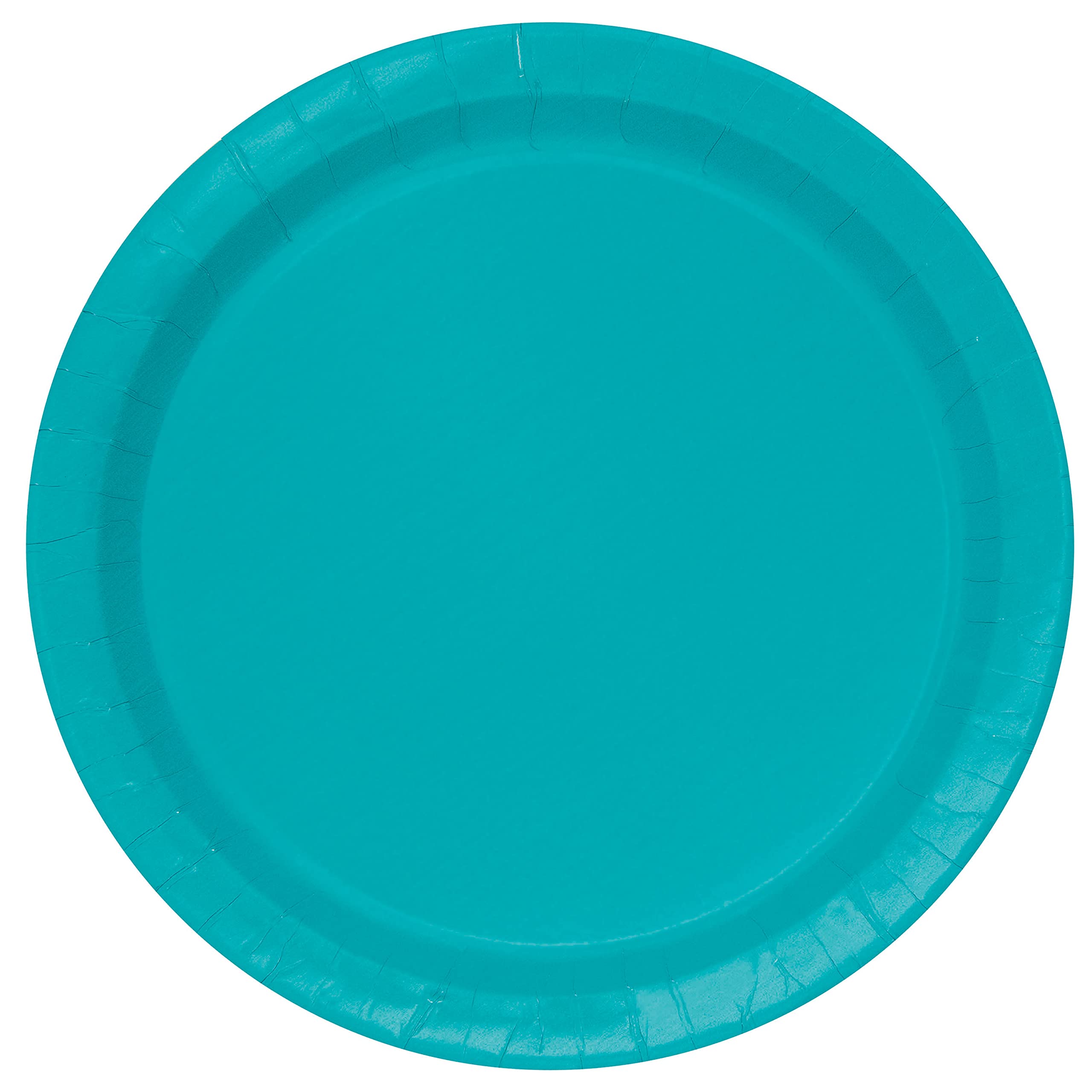 Unique Party 32124EU Eco-Friendly Paper Plates 18 cm Teal Colour Pack of 20