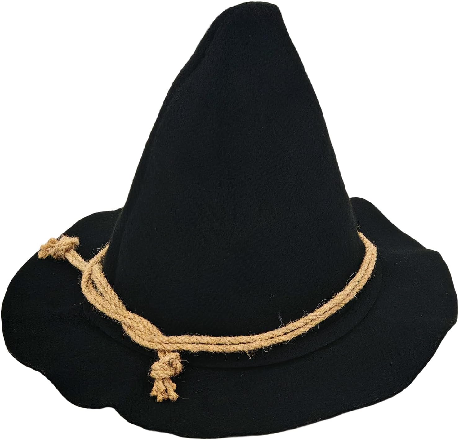 Adult Wizard Hat Halloween Costume,Pointed Witch Scarecrow Cap for Oktoberfest, Cosplay & Themed Parties