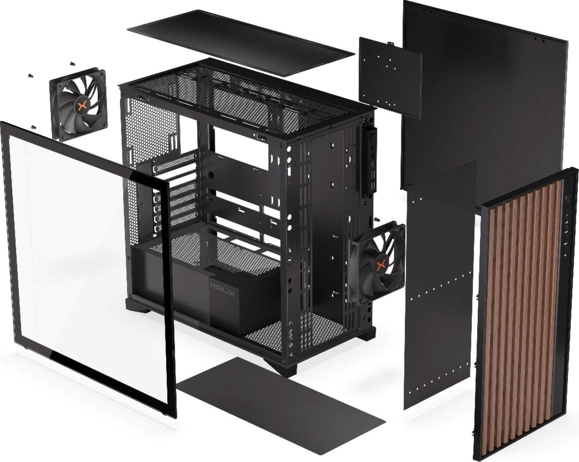 PC Gaming R7 9800X3D-Geforce RTX5070 12GB-32GB DDR5-1TB SSD-Black Wood
