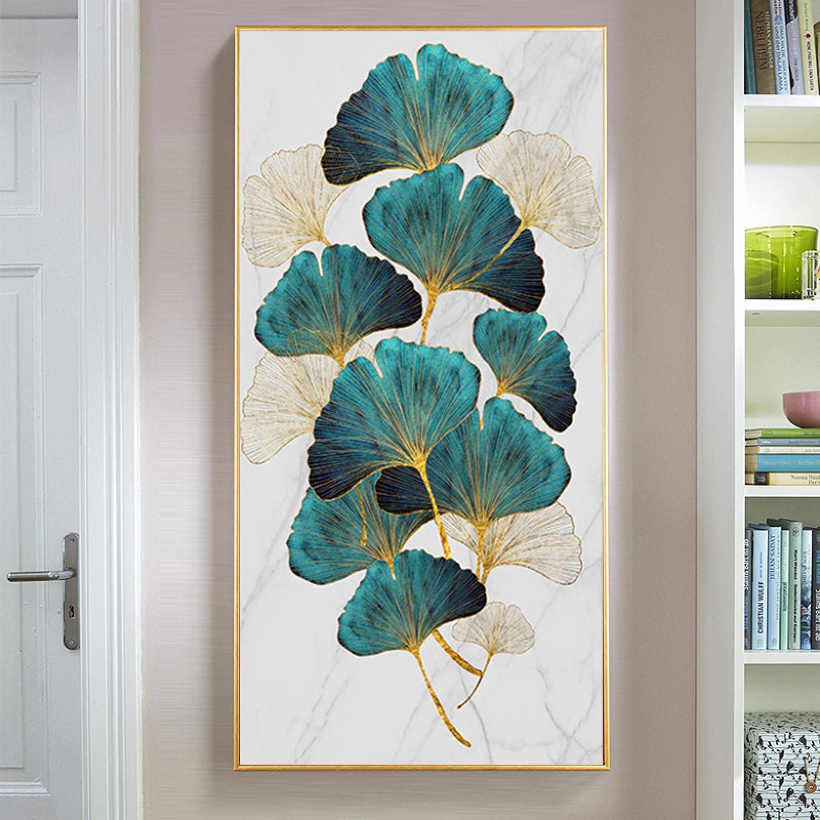 Artmyharbor Ginkgo Blatt Leinwand – 3-teilig, 30,5x40,6 Cm, Abstrakte Wandkunst