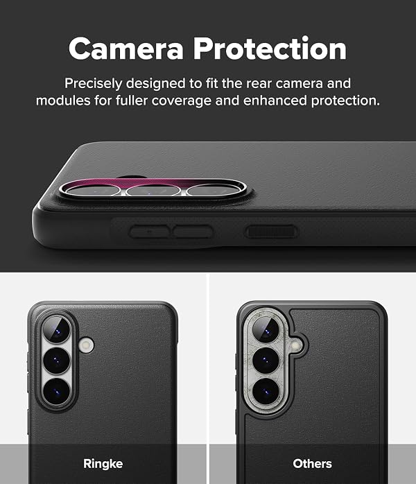 Ringke Onyx for Samsung Galaxy S26 Case [Compatible with MagSafe] Oil & Dirt Resistant, Enhanced Camera Lens Protection, Comfortable Grip, Non-Slip, Lightweight Cover - Magnetic Black by Ringke - Used condition - Image 3