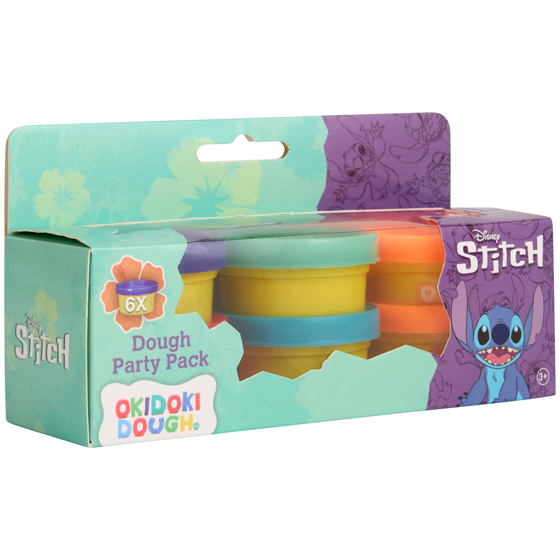 Disney Stitch Children's Clay Party Pack of 6, multicoloured