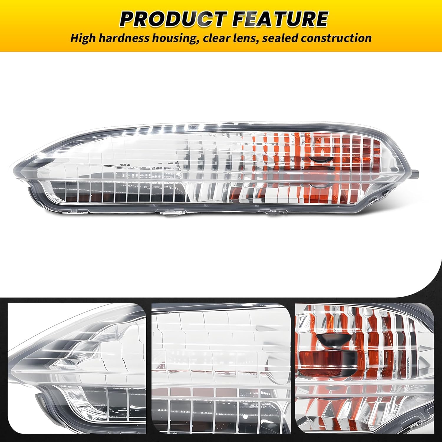 Turn Signal Light W/Bulbs+Fog Light Cover Compatible with 2016-2018 Pilot Parking Light Replace 33300TG7A01 33350TG7A01 HO2531127 HO2530127