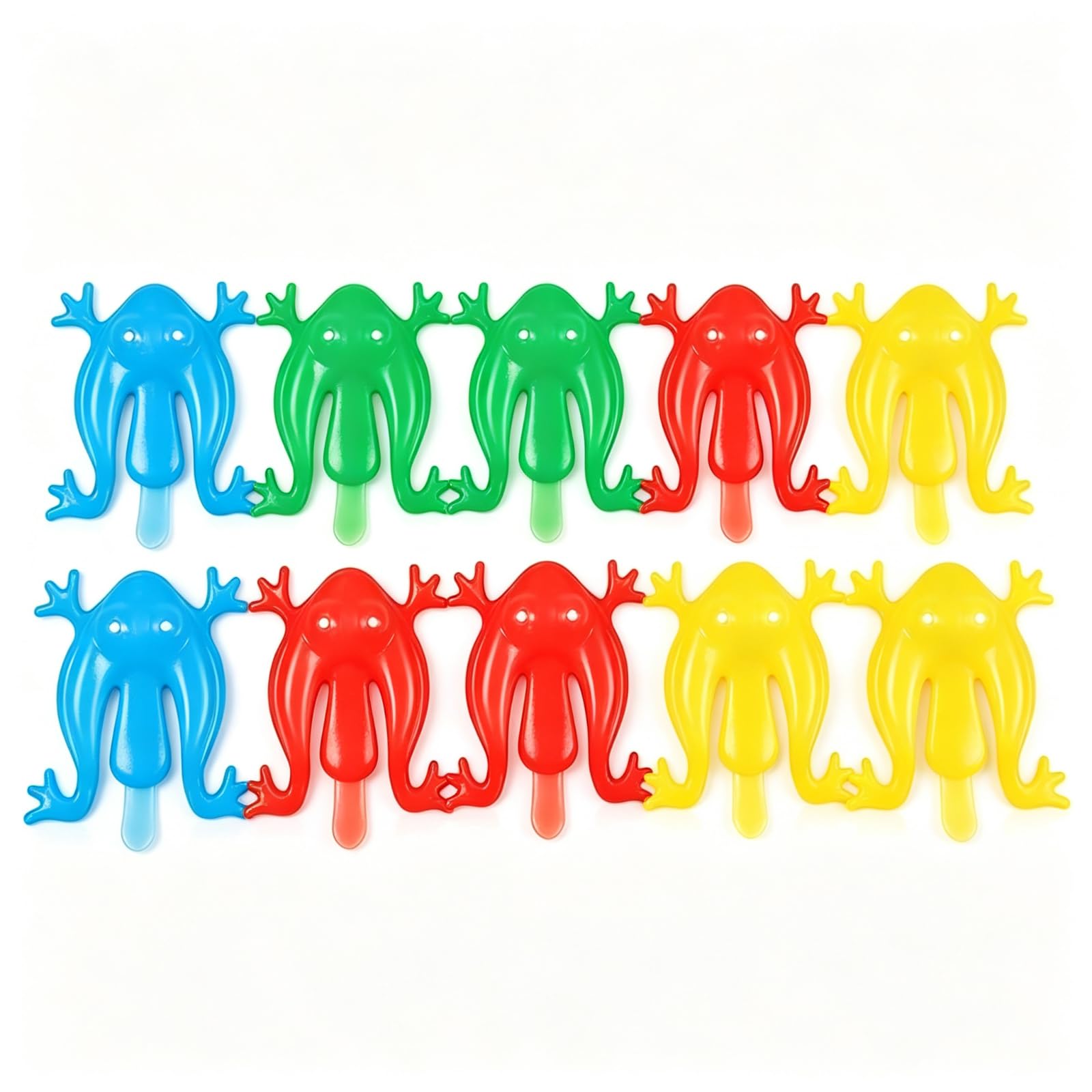 10Pcs Colorful ABS Jumping Frog, Frog Action Colorful Bounce Fidget, Creative Stress Reliever Educational Practical Jokes
