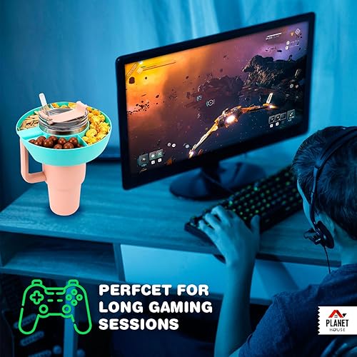 Miniatura 9 de Stanley Snack Tray  El cuenco perfecto para aperitivos Stanley Cup  para vaso Stanley de 40 onzas (naranja)