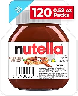 Sponsored Ad - Hazelnut Spread Single Serve Mini Cups, 120 Packs, Baking Supplies, Great For Restaurants And Bakeries, 62.4 Oz Total