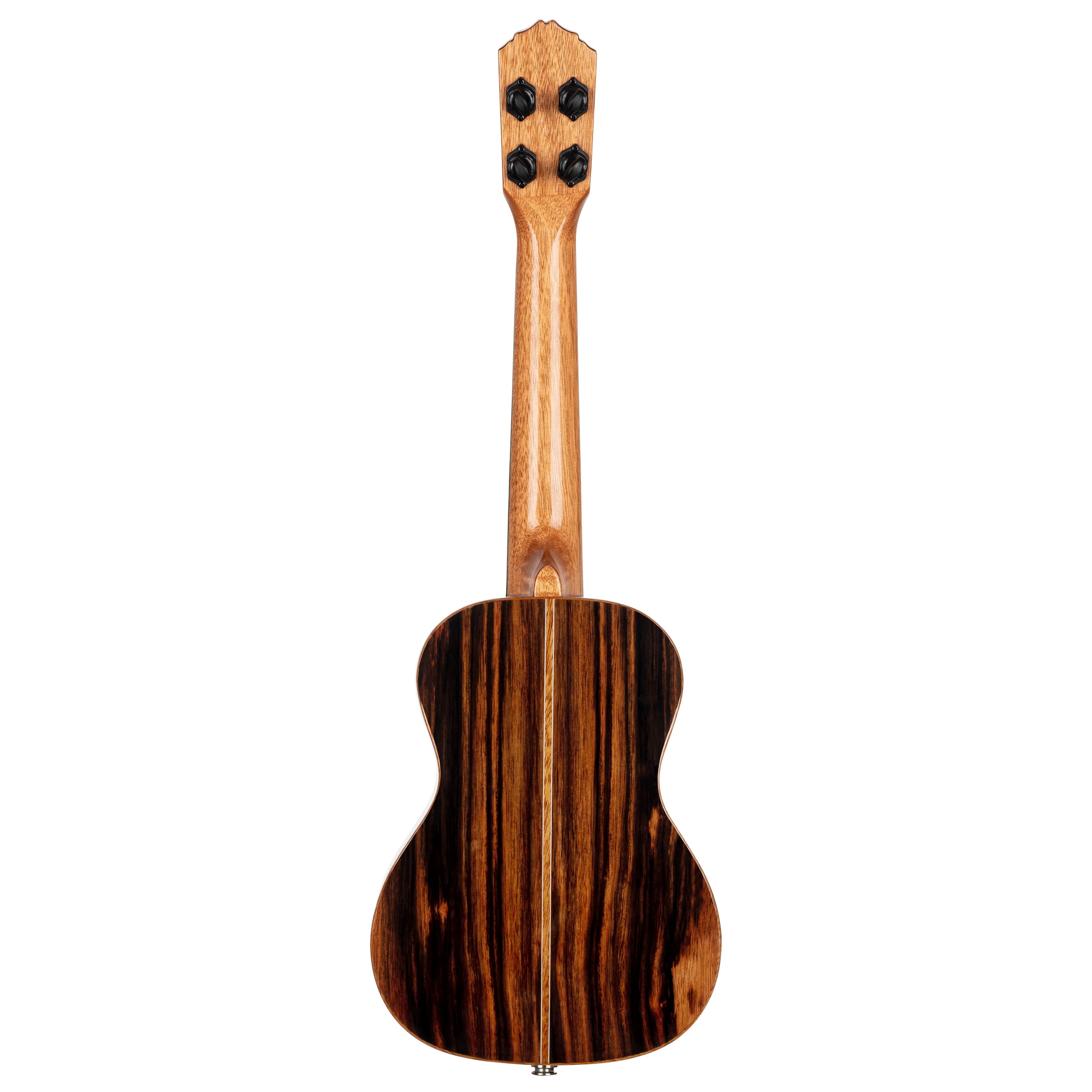 Ortega Guitars Ukulélé Concert Électro-Acoustique – Série Elite – Housse Incluse – Ebène, Naturel (RUET-EB)