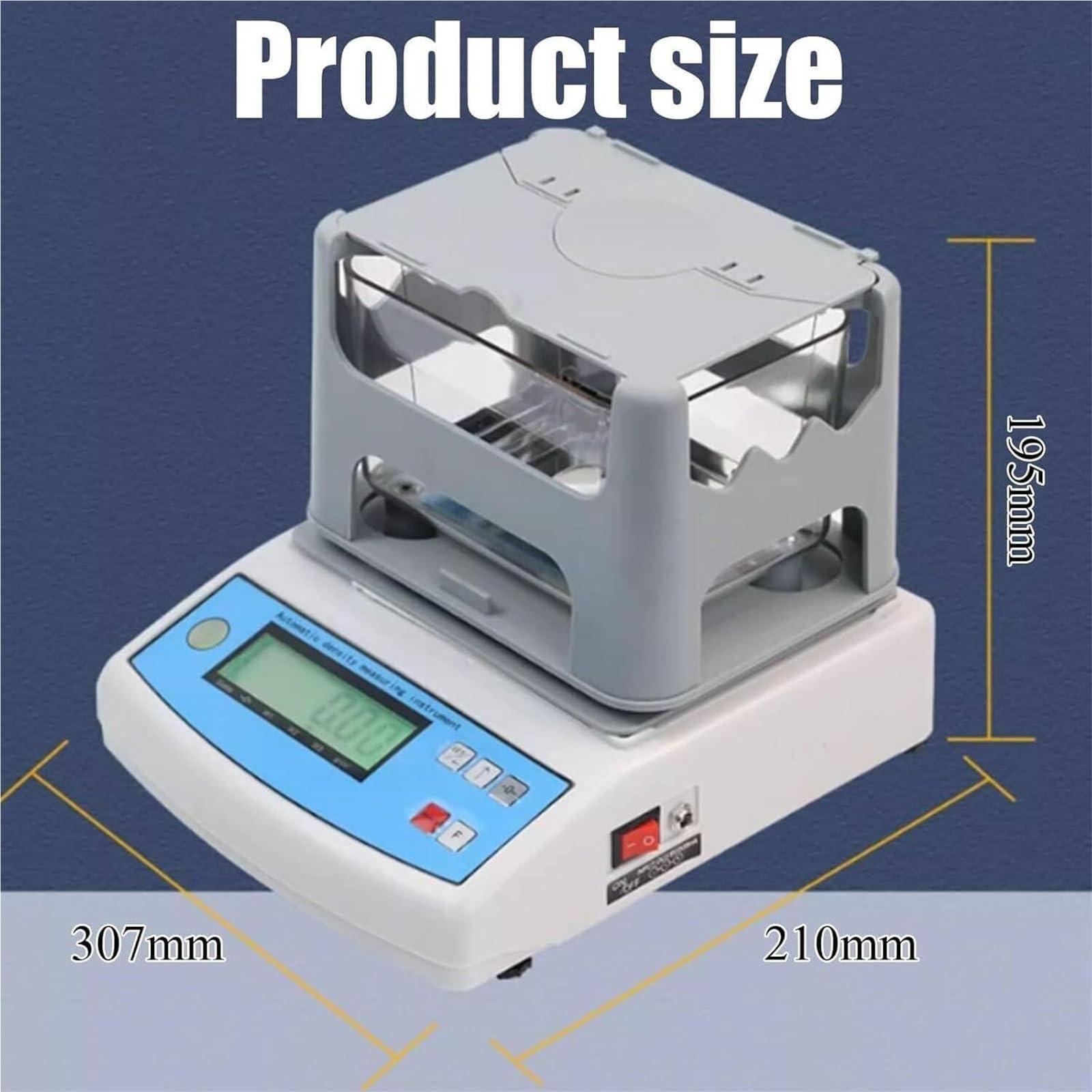 Digitaler elektronischer Analysegerät für Goldreinheit, max. 600 g Gewichtskapazität für genaue Goldqualitätsbewertung und -prüfung